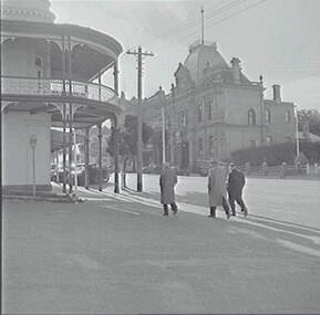 Negative - View Street Bendigo - ANA Hall - Atkinson Building, Allan Doney, 1950 -1970