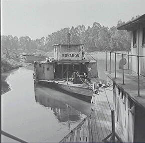 Negative - Echuca - Paddle Steamer Edwards, Allan Doney, 1950 -1970