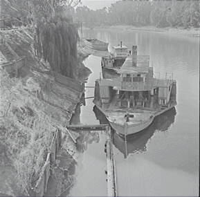 Negative - Echuca - Paddle Steamer, Allan Doney, 1950 -1970