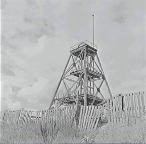 Negative - Ironbark Mine Bendigo - Poppet Head, Allan Doney, 1950 -1970