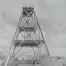 Negative - Ironbark Mine Bendigo - Poppet Head, Allan Doney, 1950 -1970