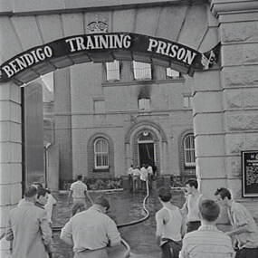 Negative - Bendigo Training Prison - Fire, Allan Doney, 1950 -1970