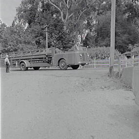 Negative - Fire Truck, Allan Doney, 1950 -1970