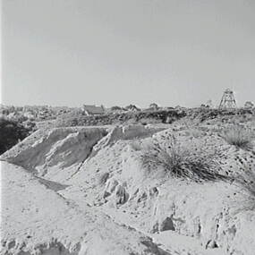 Negative - Long Gully - Mining Huts, Allan Doney, 1950 -1970