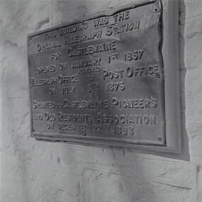Negative - Plaque - Castlemaine Telegraph Station, Allan Doney, 1950 -1970