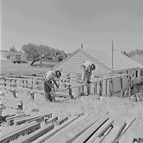 Negative - House Construction, Allan Doney, 1950 -1970