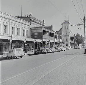 Negative - High Street Bendigo - City Family Hotel, Allan Doney, 1950 -1970