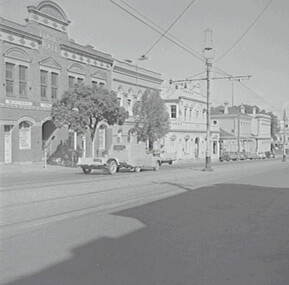 Negative - View Street Bendigo - Trades Hall - Temperance Hall - Sandhurst Trustees, Allan Doney, 1950 -1970