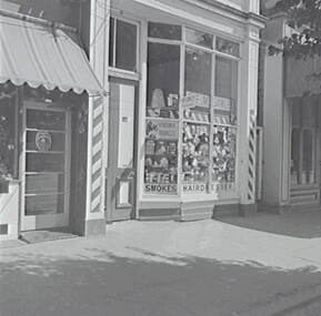 Negative - Barbers Shop - McCrae Street Bendigo, Allan Doney, 1950 -1970