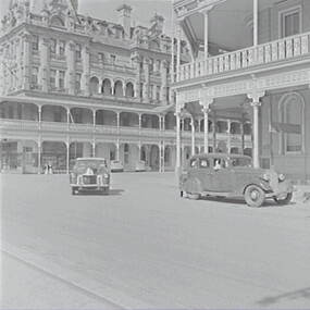 Negative - Shamrock Hotel Bendigo and Bank of Australasia - Bendigo, Allan Doney, 1950 -1970