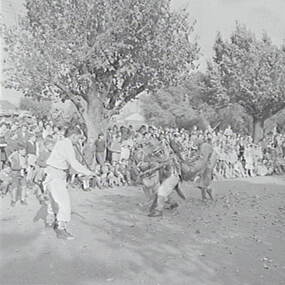 Negative - Bendigo Easter Fair - Chinese Dragon Awakening Ceremony, Allan Doney, 1950 -1970