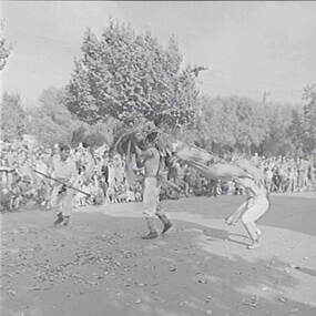 Negative - Bendigo Easter Fair - Chinese Dragon Awakening Ceremony, Allan Doney, 1950 -1970