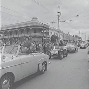 Negative - Bendigo Easter Fair - Vintage Cars and Girls, Allan Doney, 1950 -1970