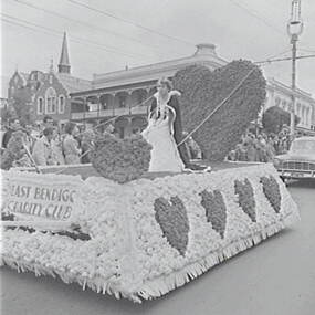 Negative - Bendigo Easter Fair - Float - East Bendigo Charity Club, Allan Doney, 1950 -1970