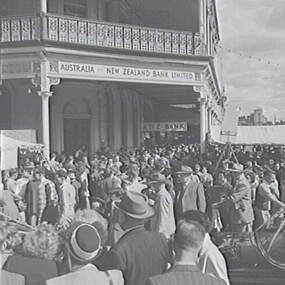 Negative - Bendigo Easter Fair 1953 - Crowds - ANZ Bank, Allan Doney, 1950 -1970