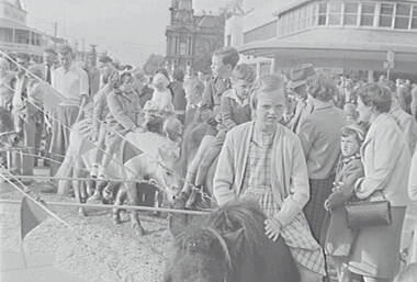 Negative - Bendigo Easter Fair 1957 - Pony Rides, Allan Doney, 1950 -1970