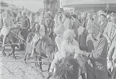Negative - Bendigo Easter Fair 1957 - Pony Rides, Allan Doney, 1950 -1970
