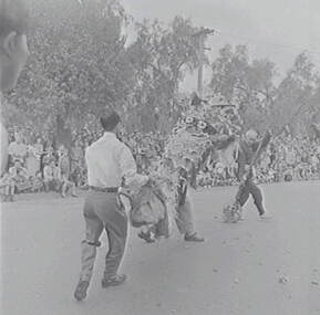 Negative - Bendigo Easter Fair 1957 - Chinese Dragon Awakening Ceremony, Allan Doney, 1950 -1970