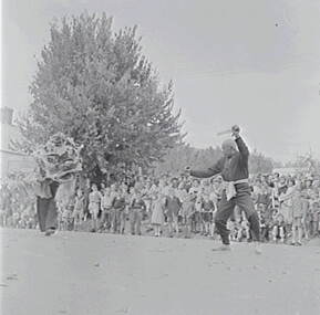 Negative - Bendigo Easter Fair 1957 - Chinese Dragon Awakening Ceremony, Allan Doney, 1950 -1970