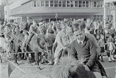 Negative - Bendigo Easter Fair 1957 - Pony Rides, Allan Doney, 1950 -1970