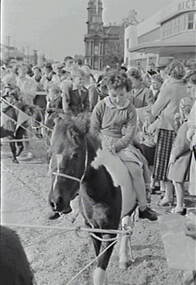 Negative - Bendigo Easter Fair 1957 - Pony Rides, Allan Doney, 1950 -1970