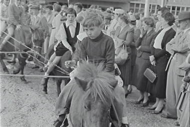 Negative - Bendigo Easter Fair 1957 - Pony Rides, Allan Doney, 1950 -1970
