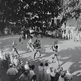 Negative - Bendigo Easter Fair 1958 - Chinese Dragon Awakening Ceremony, Allan Doney, 1950 -1970