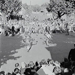 Negative - Bendigo Easter Fair 1958 - Chinese Dragon Awakening Ceremony, Allan Doney, 1950 -1970