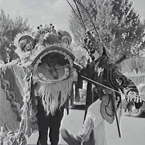 Negative - Bendigo Easter Fair 1958 - Chinese Dragon Awakening Ceremony, Allan Doney, 1950 -1970