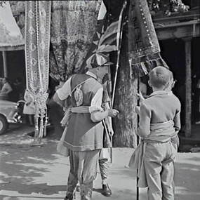 Negative - Bendigo Easter Fair 1958 - Chinese Dragon Awakening Ceremony, Allan Doney, 1950 -1970
