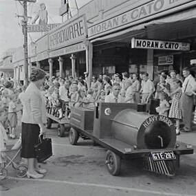 Negative - Bendigo Easter Fair 1958 - Rides - Heavy Harry, Allan Doney, 1950 -1970