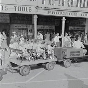 Negative - Bendigo Easter Fair 1958 - Rides - Heavy Harry, Allan Doney, 1950 -1970