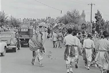 Negative - Bendigo Easter Fair 1960 - Chinese Dragon, Allan Doney, 1950 -1970