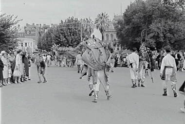 Negative - Bendigo Easter Fair 1960 - Chinese Dragon, Allan Doney, 1950 -1970