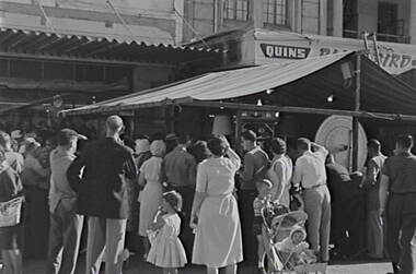 Negative - Bendigo Easter Fair 1962 - Side Bendigo Shows, Allan Doney, 1950 -1970