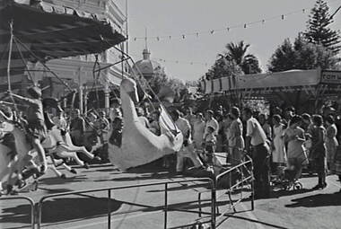 Negative - Bendigo Easter Fair 1962 - Rides, Allan Doney, 1950 -1970