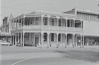 Negative - ANZ Bank Bendigo - Tram, Allan Doney, 1950 -1970
