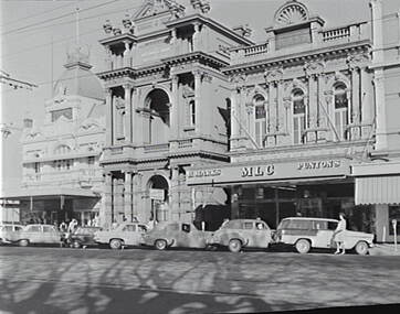 Negative - Bendigo Arcade - National Bank - MLC, Allan Doney, 1950 -1970