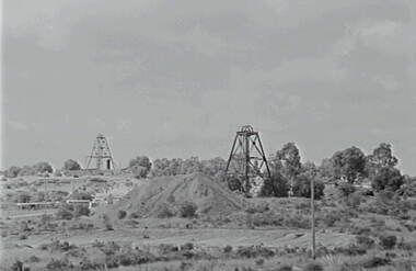 Negative - Bendigo Mines - Poppet Head, Allan Doney, 1950 -1970
