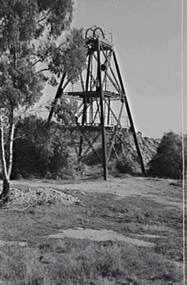 Negative - Ironbark and Long Gully Mines - Poppet Head, Allan Doney, 1950 -1970