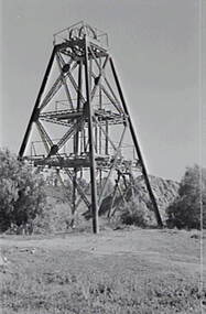 Negative - Ironbark and Long Gully Mines - Poppet Head, Allan Doney, 1950 -1970