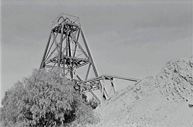 Negative - Ironbark and Long Gully Mines - Poppet Head, Allan Doney, 1950 -1970