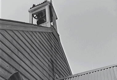 Negative - Fryerstown - Church Bell Tower, Allan Doney, 1950 -1970
