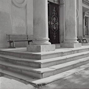 Negative - Castlemaine - Building Entrance - Columns, Allan Doney, 1950 -1970