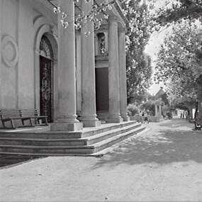 Negative - Castlemaine - Building Entrance - Columns, Allan Doney, 1950 -1970