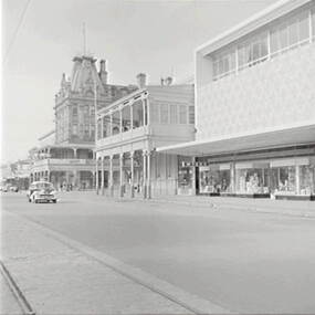 Negative - Shamrock Hotel Bendigo Hotel and Bank of Australasia Bendigo, Allan Doney, 1950 -1970