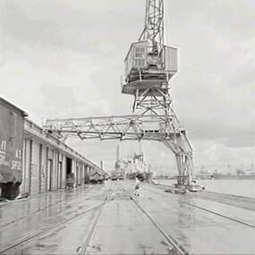 Negative - Victoria Docks - Crane, Allan Doney, 1950 -1970