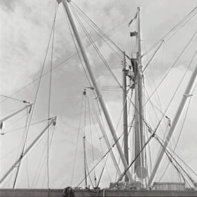 Negative - Victoria Docks - Ship Cranes, Allan Doney, 1950 -1970