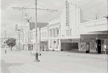 Negative - View Street Bendigo - Princess Theatre, Allan Doney, 1950 -1970