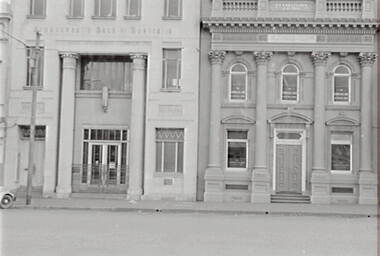 Negative - Barnard Street Bendigo - Businesses - Tyack - Barbers, Allan Doney, 1950 -1970